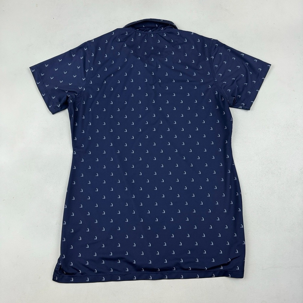 Donald Ross Sportswear Pinehurst TARTAN COLLECTION Blue Putterboy Polo S/S Sz S - Picture 6 of 7